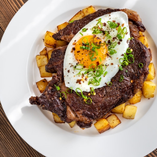 Steak Egg & Chips